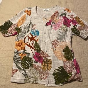 Short sleeve button up cardigan by C & B